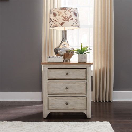 FARMHOUSE REIMAGINED 3 DRAWER NIGHT STAND 